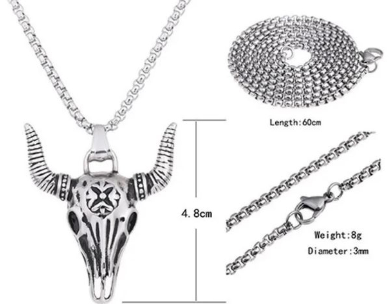 Collar Cadena Cabra Satanica Regalo Religión