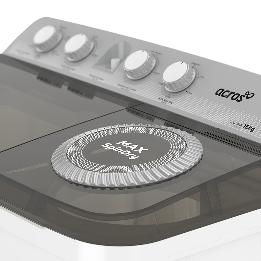 Lavadora Dos Tinas Acros 16 Kg Blanco ALD1645JE