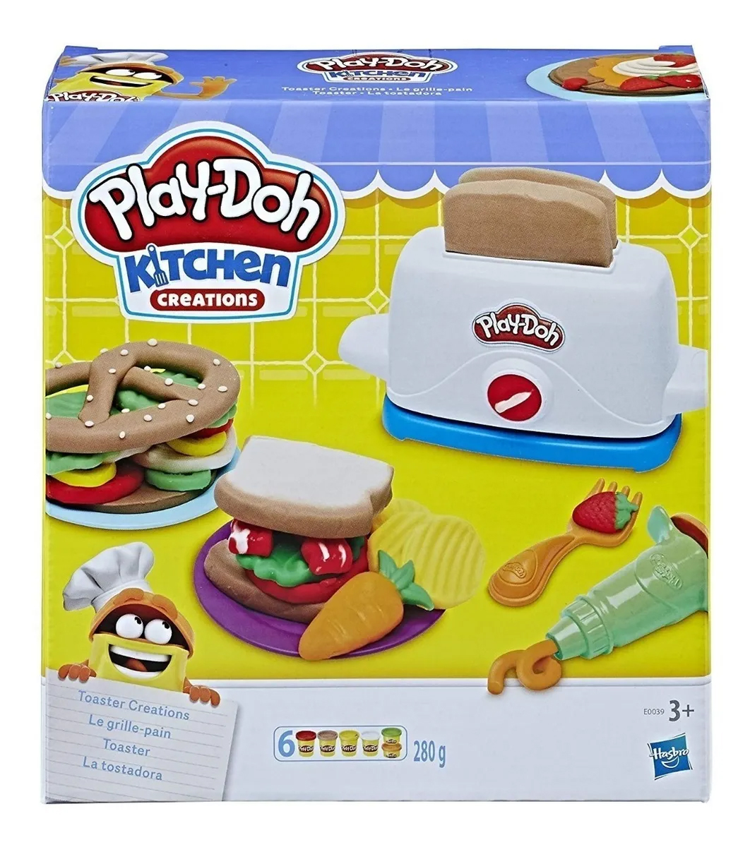 Play Doh Tostadora Divertida Kitchen Creations 6 Bote Hasbro