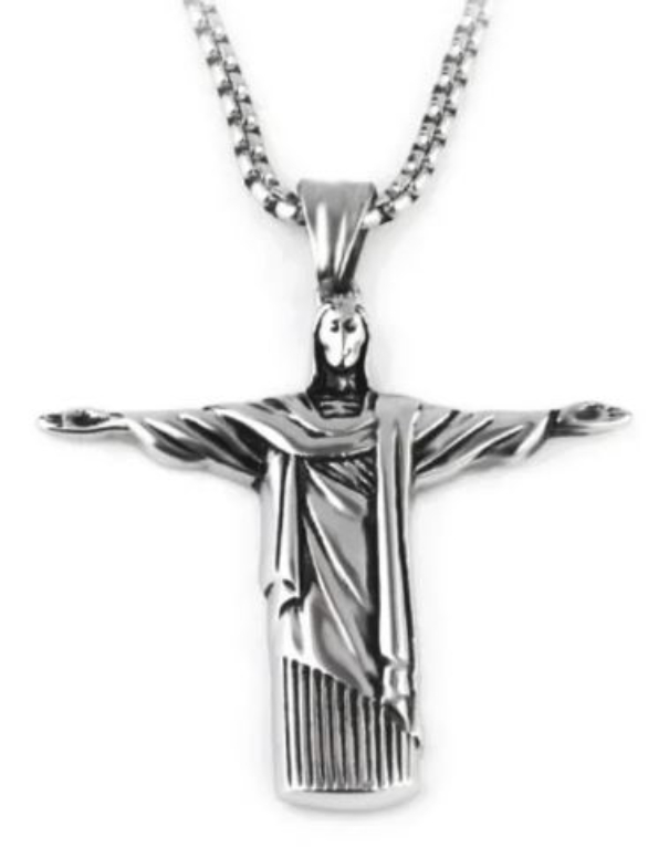 Collar Dije Cristo Redentor Del Corcovado Regalo Brazil