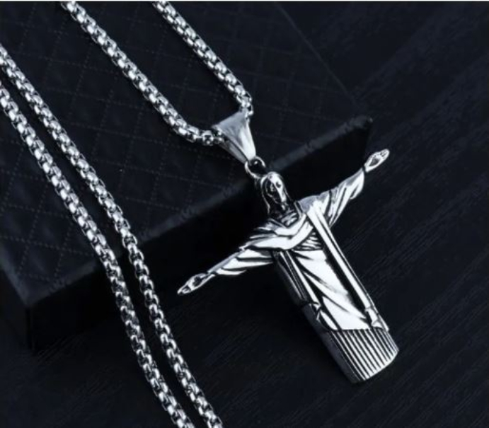 Collar Dije Cristo Redentor Del Corcovado Regalo Brazil