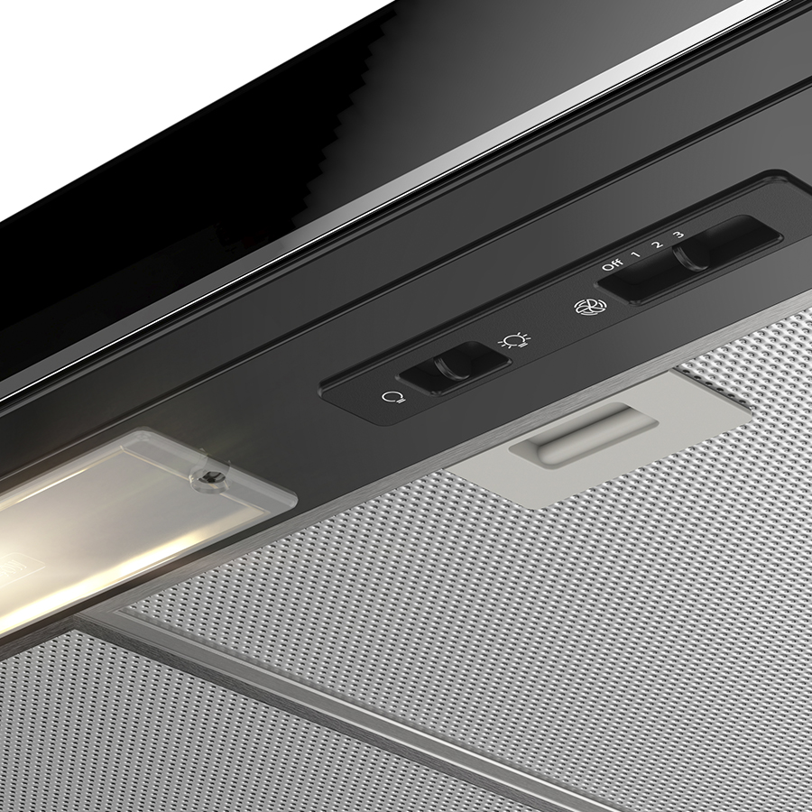 Campana Empotrable Whirlpool 76 cm Negro WH7610B