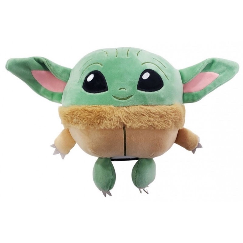 baby yoda alcancia de peluche afelpado, con sonido y luz