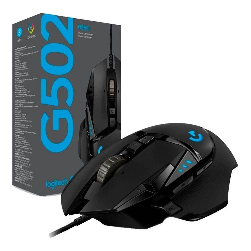 Mouse alámbrico LOGITECH G502 HERO 