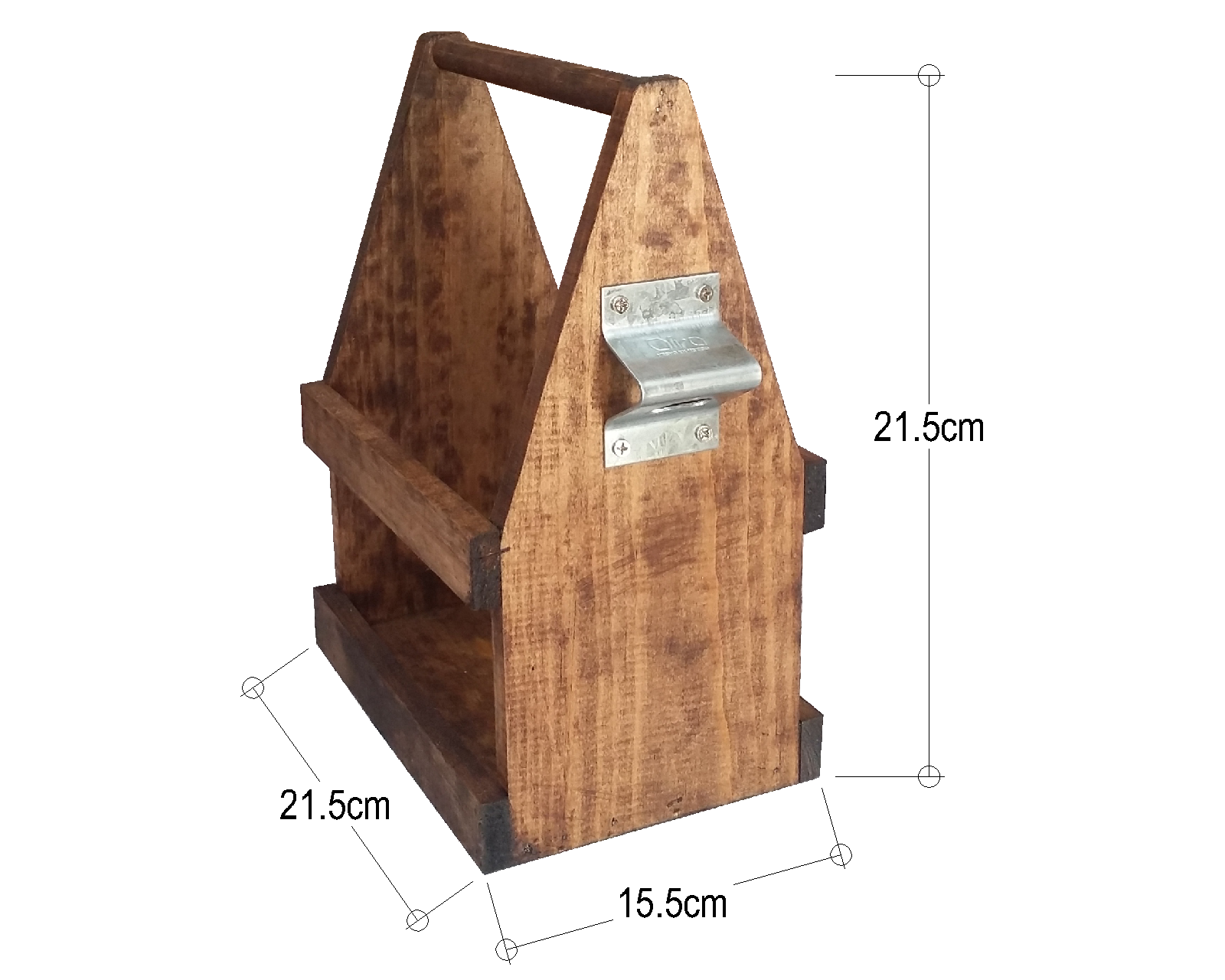 Porta Botellas Cervecero Artesanal de Madera