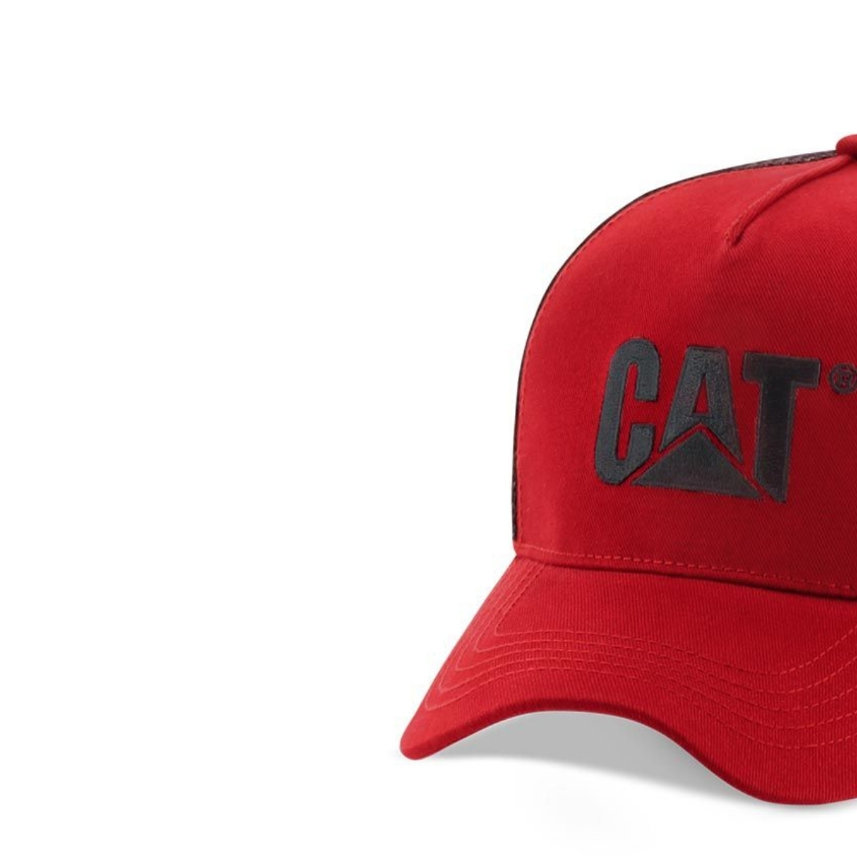GORRA CAT CATERPILLAR TRUCKER ROJO CON NEGRO UNISEX