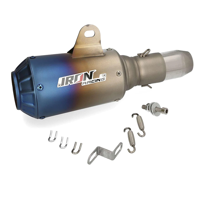 Escape Universal Corto Moto Iron Racing Ir9050 Tornasol Rs