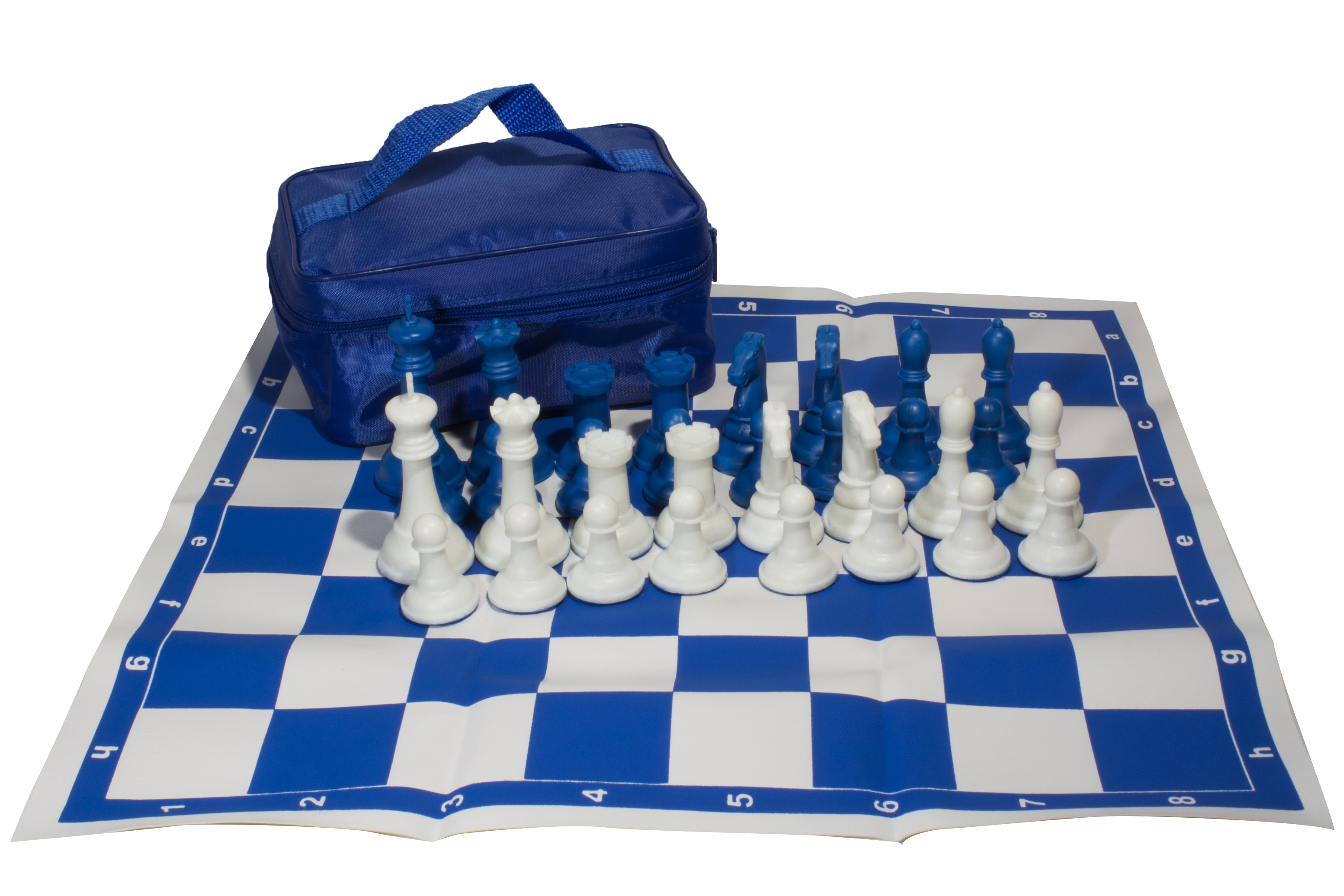 Ajedrez Profesional de Torneo: 1.2 kg. Todo Azul