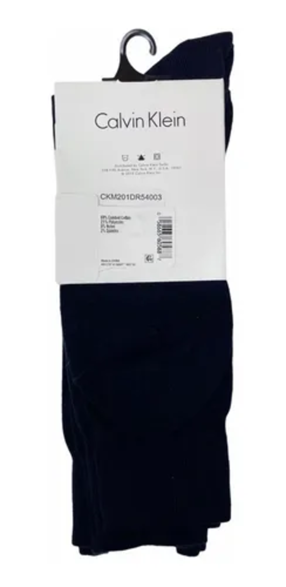 Calceta Calvin Klein larga color azul marino 3 pack para hombre