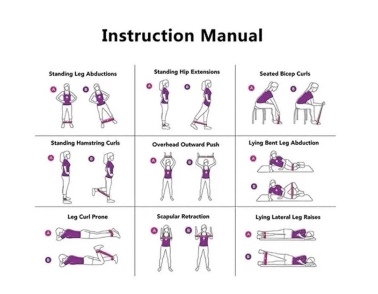 Ligas De Resistencia Para Ejercicio. Set De 5 Ligas P/ Yoga