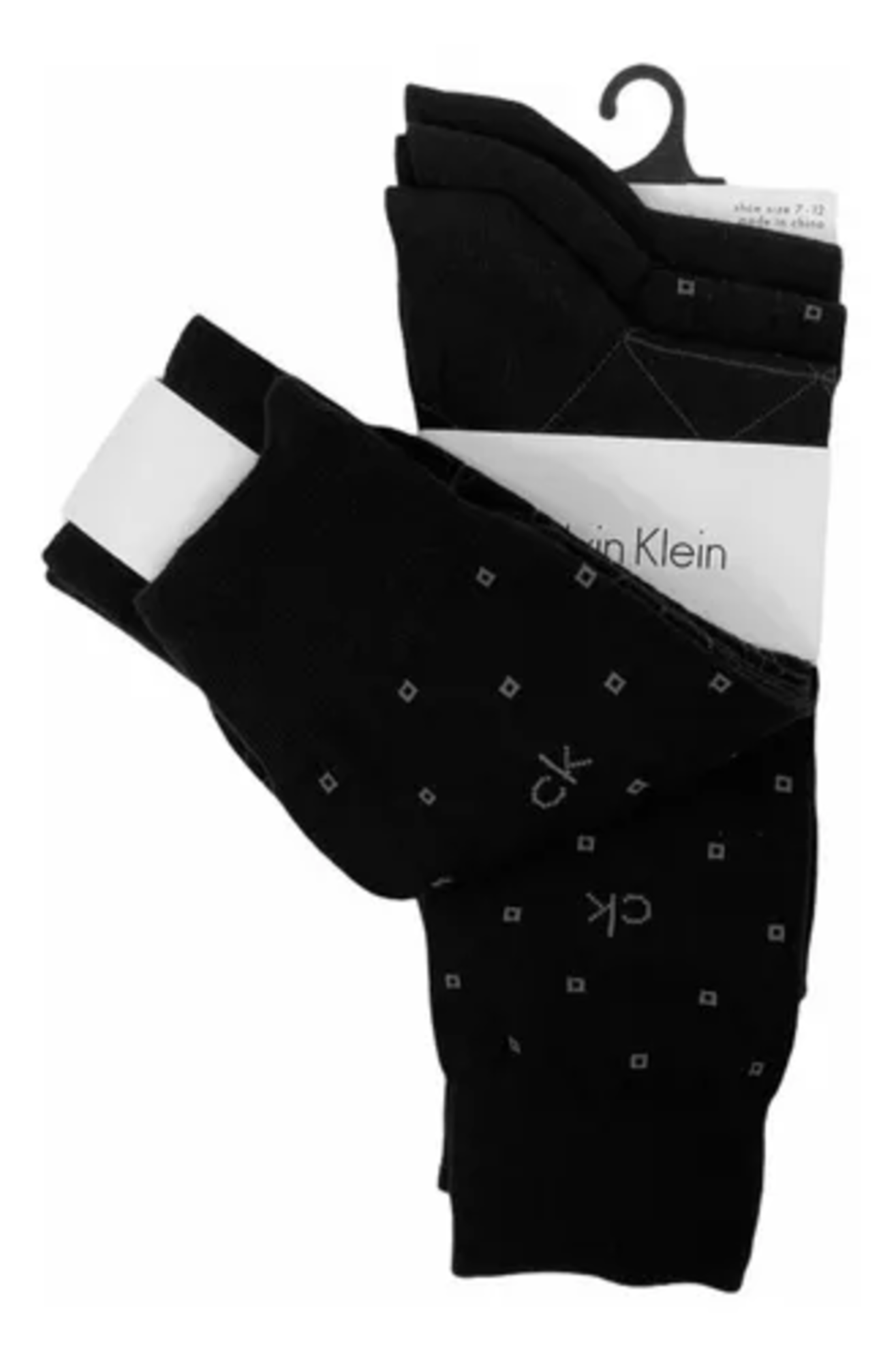 Calceta Calvin Klein larga color negro 3 pack para hombre