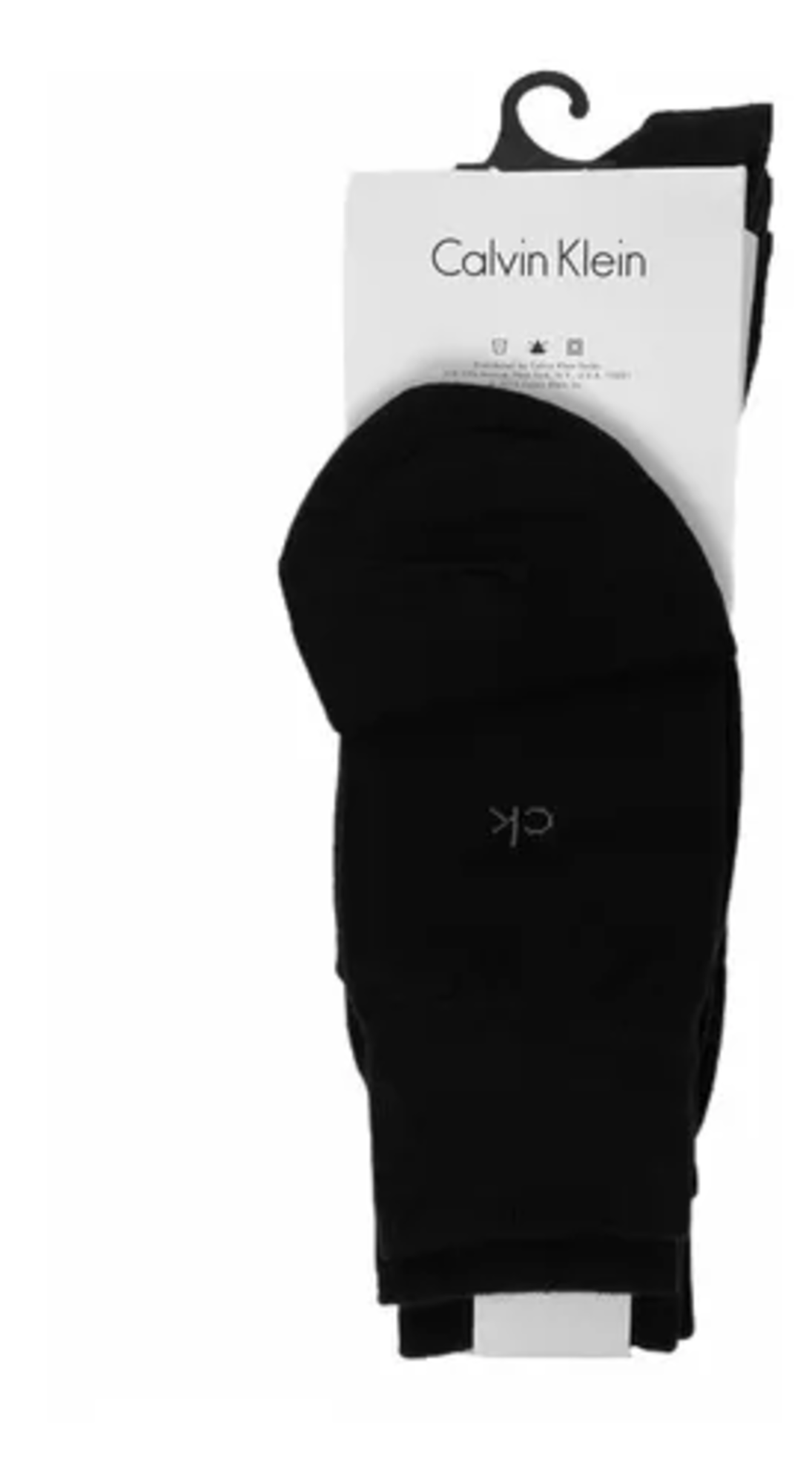 Calceta Calvin Klein larga color negro 3 pack para hombre