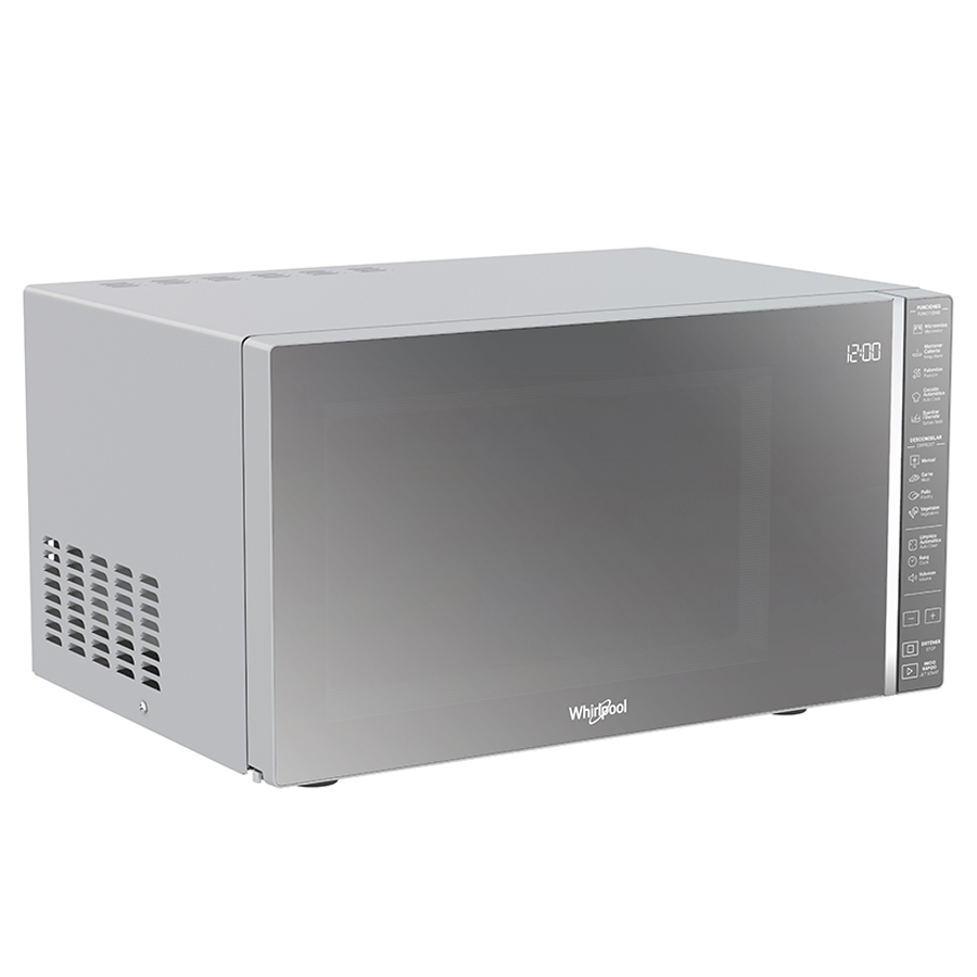 Microondas Whirlpool 1.1 P³ Plateado Acabado Espejo WM1811D
