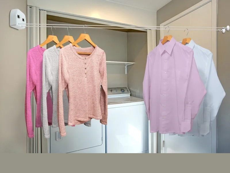 Tendedero De Pared Retráctil Plegable Interior Exterior *t2*