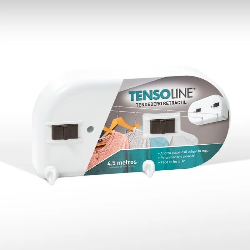 Tendedero De Pared Retráctil Plegable Interior Exterior *t2*