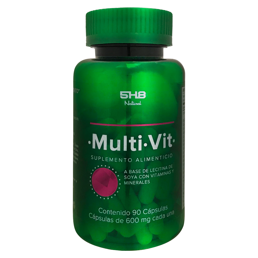 5H8 Nutrition MultiVit 90 Cápsulas Excelente Formula Con Mezcla De Vitaminas Y Minerales Multivitamínico