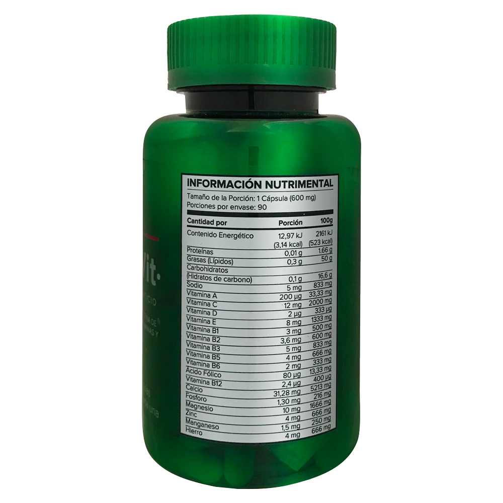 5H8 Nutrition MultiVit 90 Cápsulas Excelente Formula Con Mezcla De Vitaminas Y Minerales Multivitamínico