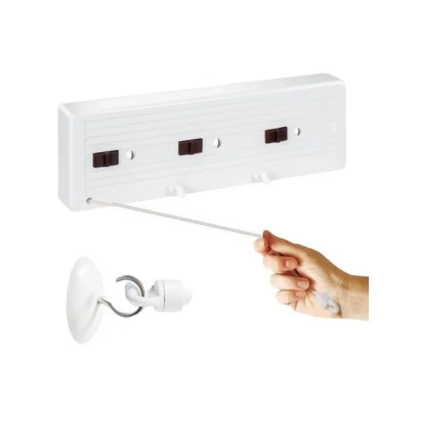 Tendedero Retráctil Plegable Pared Interior Exterior 3líneas .