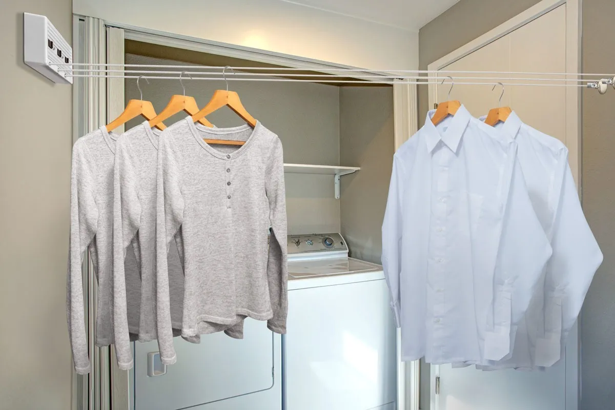 Tendedero Retráctil Plegable Pared Interior Exterior 3líneas .