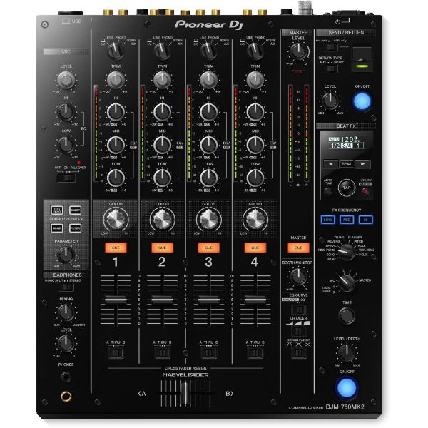 Mezcladora Dj Pioneer DJM-750MK2 Negro 4 canales USB 48 kHz