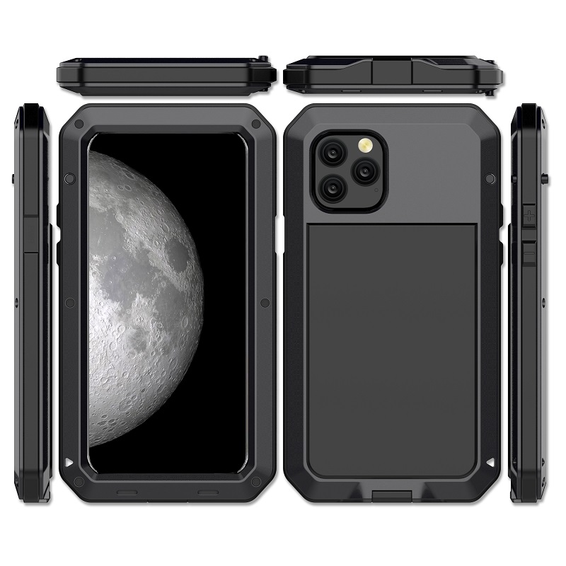 Funda Uso Rudo Para iPhone 11 Normal Alto Impacto Metalica Con Mica Gruesa Integrada