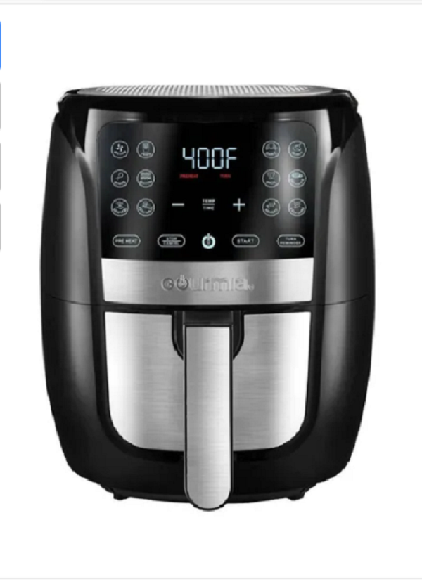 Freidora eléctrica de aire Gourmia GAF698 6qt negra 120V