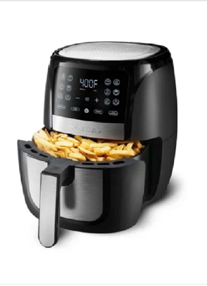 Freidora eléctrica de aire Gourmia GAF698 6qt negra 120V