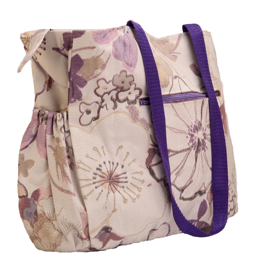 Tote Bag Bolsa de gym, informal o pañalera Marca Juliana Camacho Modelo Flores