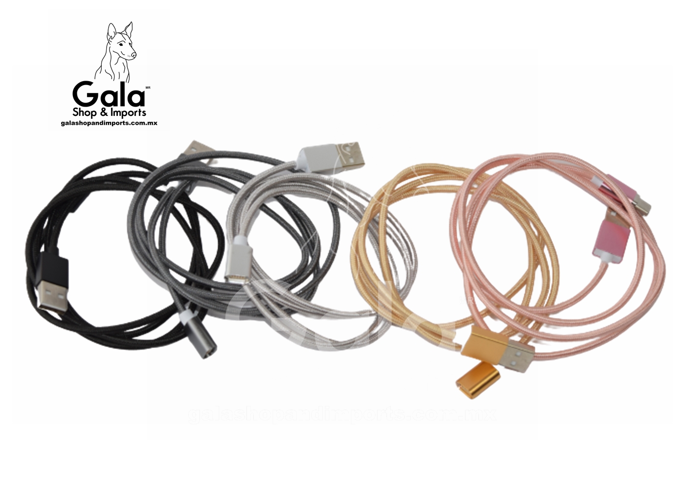 Cable Magnético USB 3 entradas en 1 cable, para carga del móvil y para Transmisión de Datos, Negro