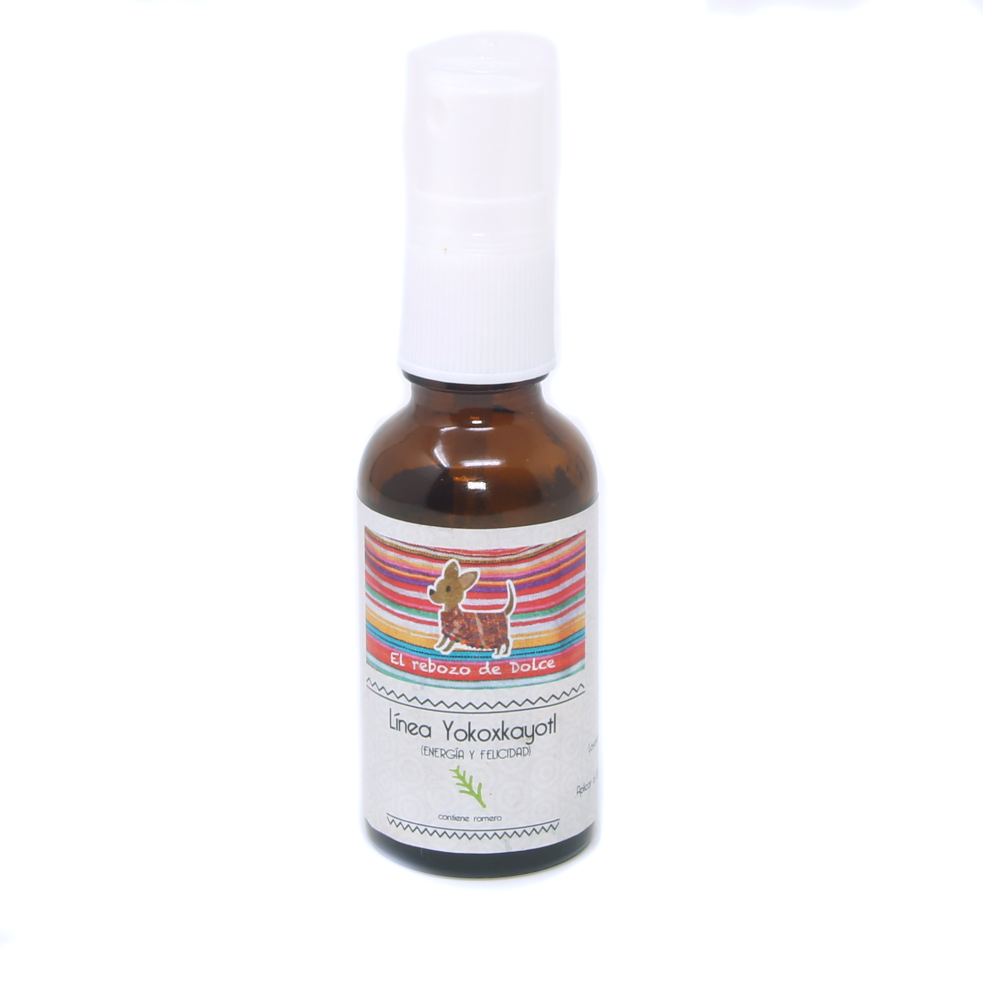 Aromaterapia natural de mascotas para energizar y vitalizar de 30 ml marca El Rebozo de Dolce