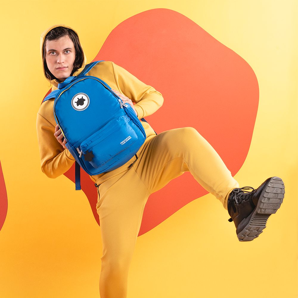 Mochila Para Laptop + Crossbody Cool Capital Alex Siordia 15 Pulgadas-Azul