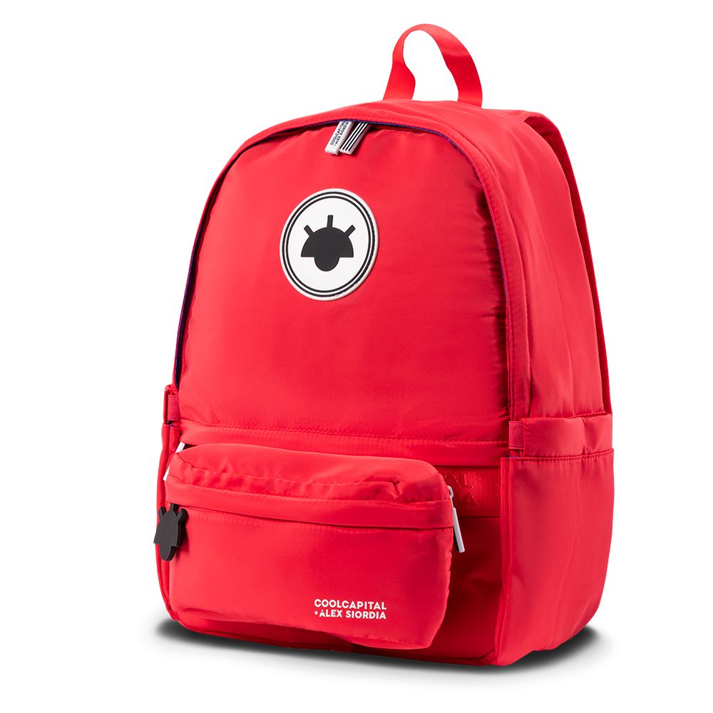 Mochila Para Laptop + Crossbody Cool Capital Alex Siordia 15 Pulgadas-Rojo