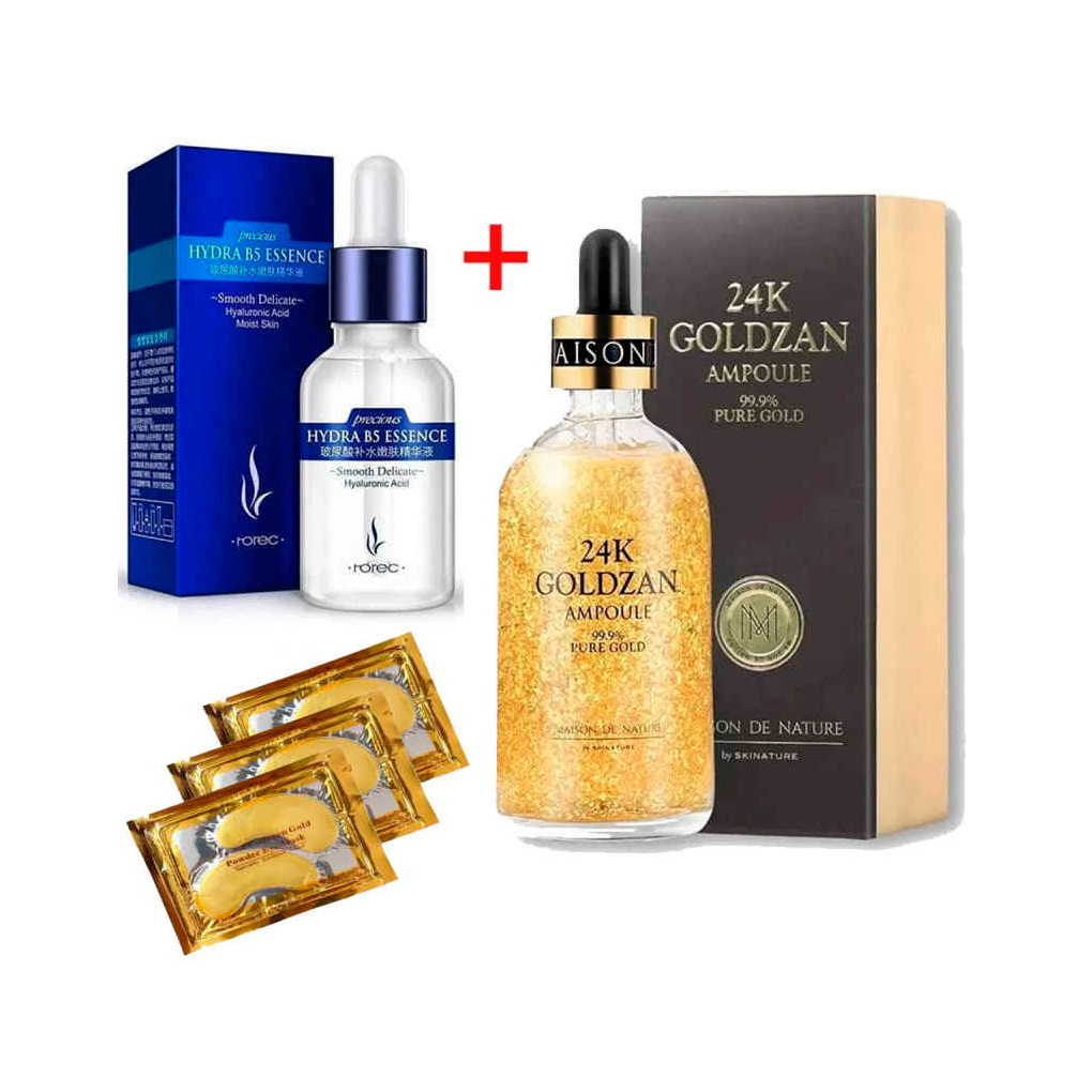 Bioaqua 24k Gold Colageno Acido Hialuroinico más regalo