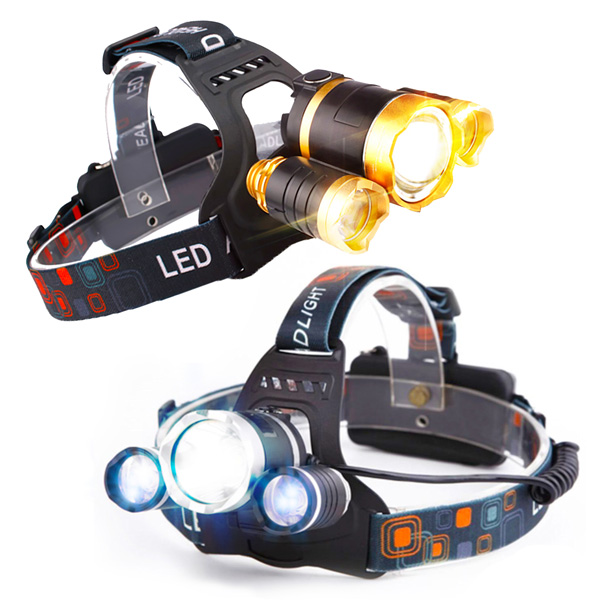 Zen Zen Lampara Minera Recargable Led 9000 Lúmenes Contra Agua 4 Modos De Luz 2 Baterías 18650 Mah Cargador Carro, Casa Y Usb 