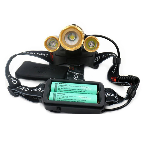 Zen Zen Lampara Minera Recargable Led 9000 Lúmenes Contra Agua 4 Modos De Luz 2 Baterías 18650 Mah Cargador Carro, Casa Y Usb 