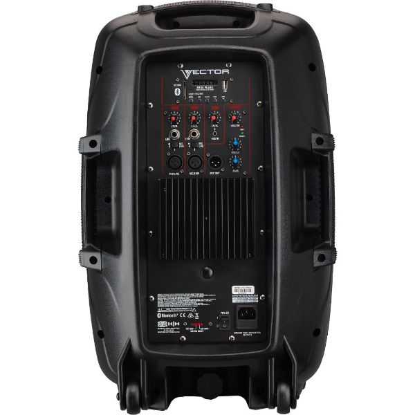 Bafle amplificado HH VRE-12AG2 800W 12pulgadas BT USB AUX
