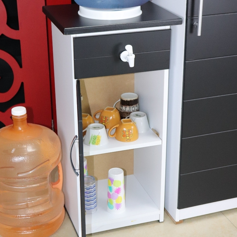 Dispensador de Agua Chocolate Porta garrafón con Alacena Roma