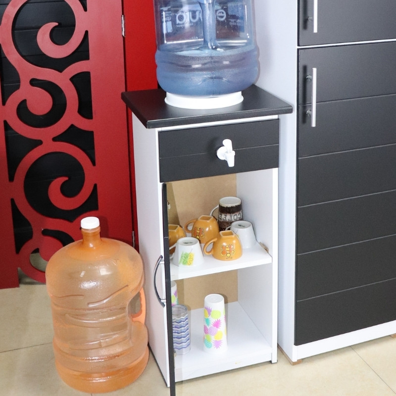 Dispensador de Agua Chocolate Porta garrafón con Alacena Roma