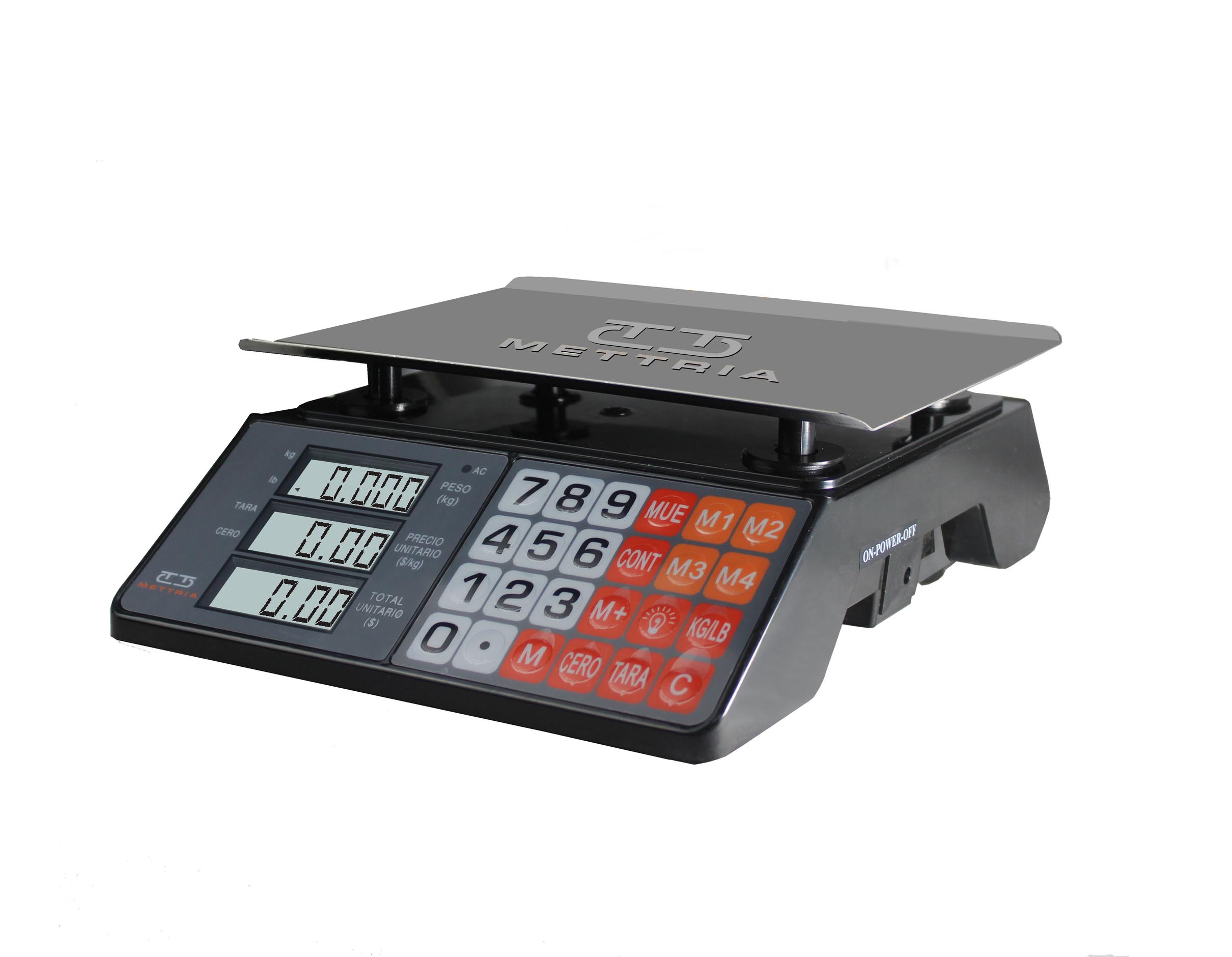 Báscula Comercial Digital Miniblack-30 Mettria (30 Kg X 5 G)