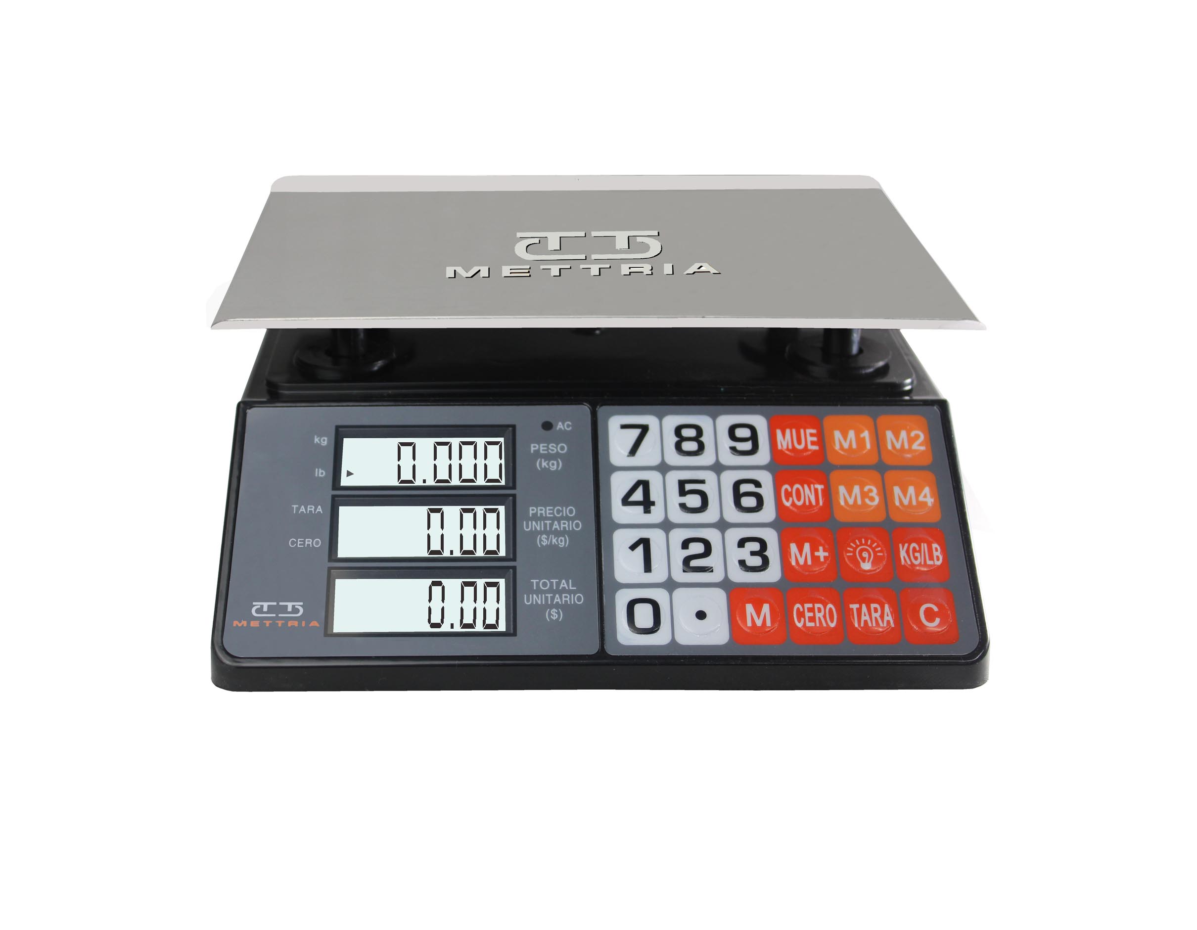 Báscula Comercial Digital MINIBLACK-30 Mettria (30 Kg x 5 g) 