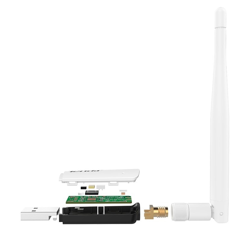 Tarjeta de Red TENDA U1 Color blanco USB WIFI PC LAP INTERNET UNA ANTENA 2.0 300 Mbit/s EXTERNO