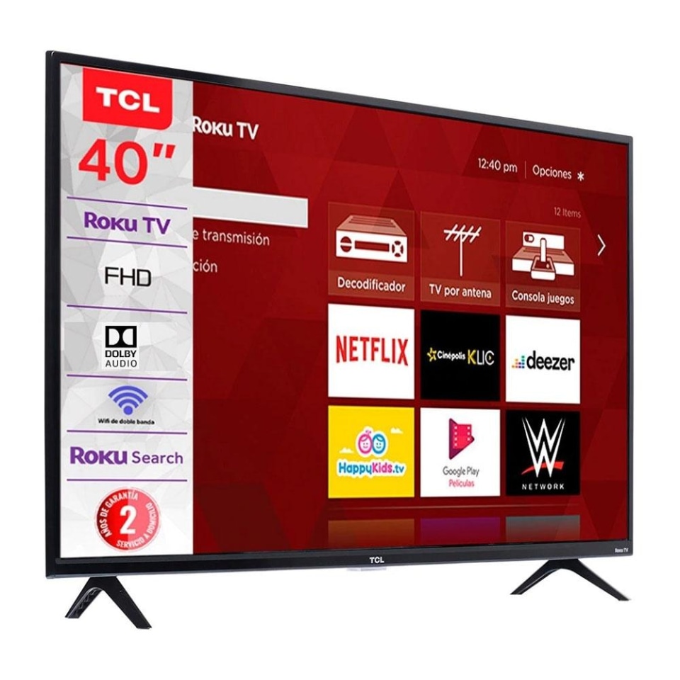  Smart Tv Tcl 40S331 Roku 40 Pulgadas Wi-fi 3 Entradas Hdmi  