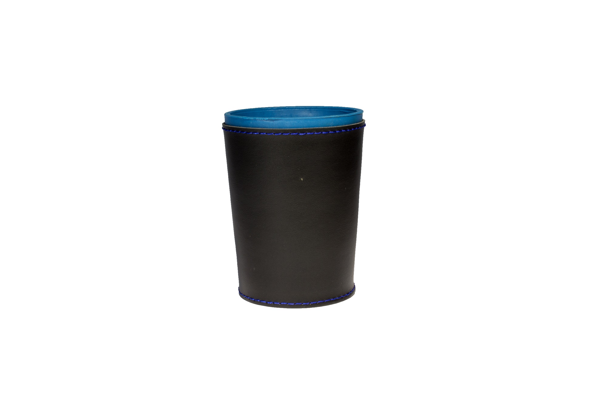 Cubilete Profesional con 5 Dados Poker. Vaso Estriado Color Azul