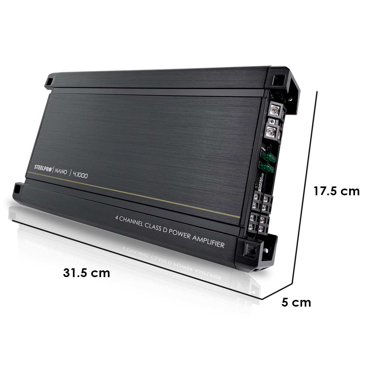 Amplificador 4 Canales Tecnologia Nano-4.1000 Watts By Steelpro