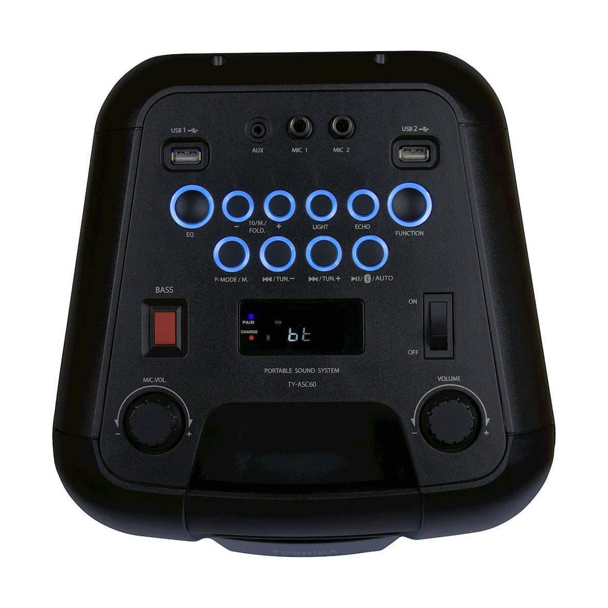 Bocina Toshiba Portatil Bluetooth USB 60w TY-ASC60