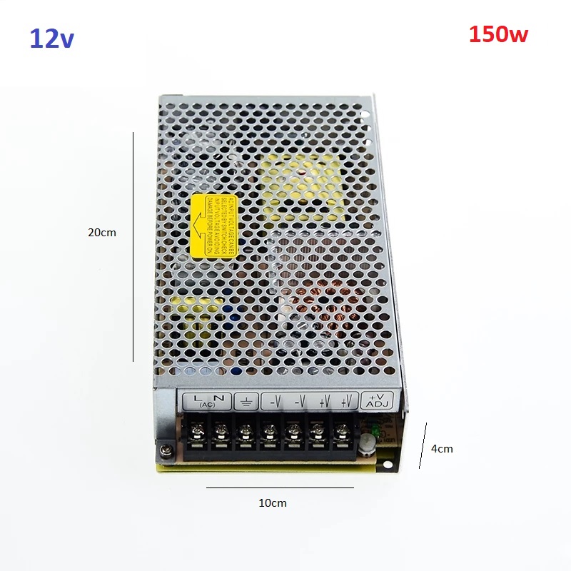 Balastra Transformador led 150w 12v 12.5amp Fuente Poder Interior