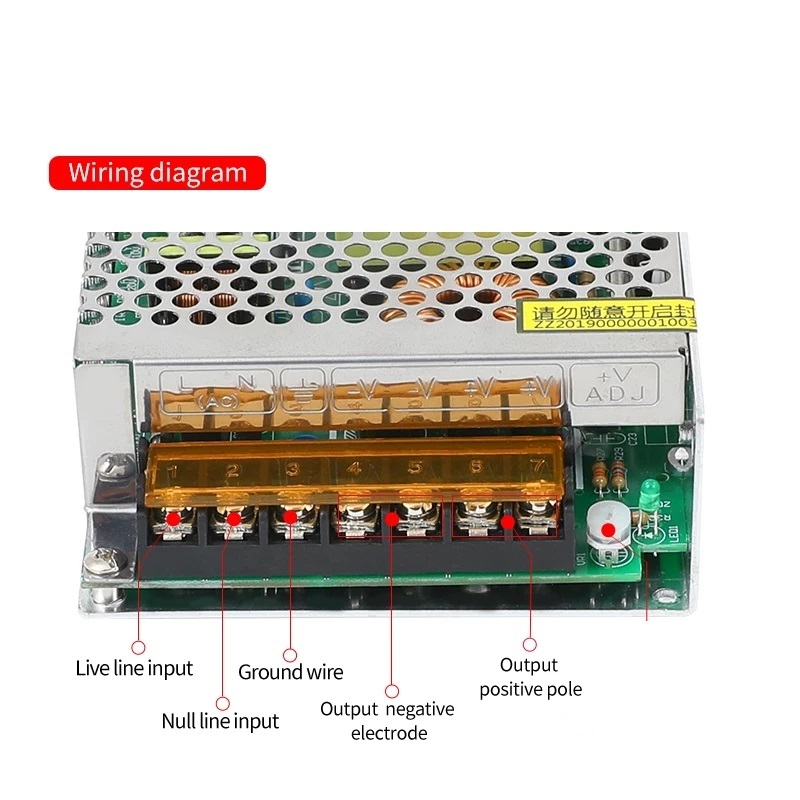 Balastra Transformador led 150w 12v 12.5amp Fuente Poder Interior