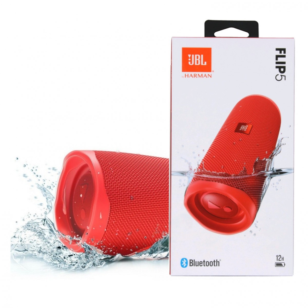 Bocina Jbl Flip 5 Portátil Bluetooth ROJO APRUEBA DE AGUA.