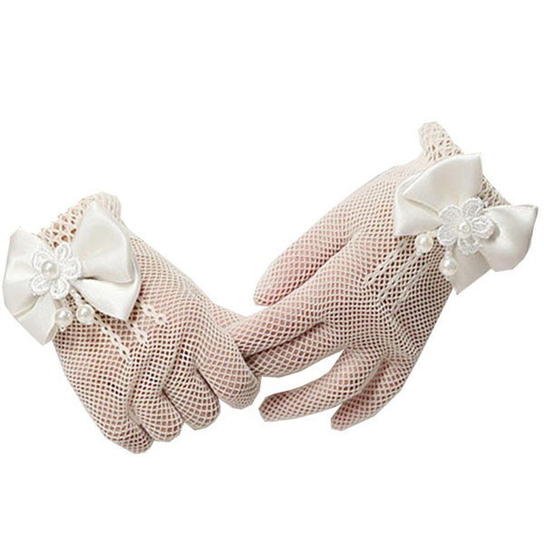 Guantes Niña Primera Comunión O Bautizo Complemento Vestido