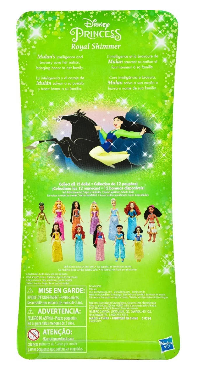 Mulan Princesas Disney 28 Cm Hasbro